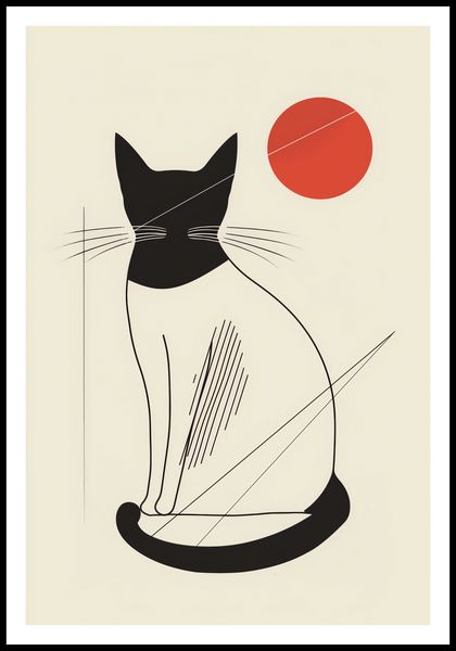 Plakat 61x90,5cm Czerwony Krąg zdjęcie 3