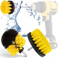 SZCZOTKI NA WIERTARKĘ WKRĘTARKĘ SPRZĄTAJĄCE CZYSZCZĄCE PADY SZCZOTKA 3 SZT