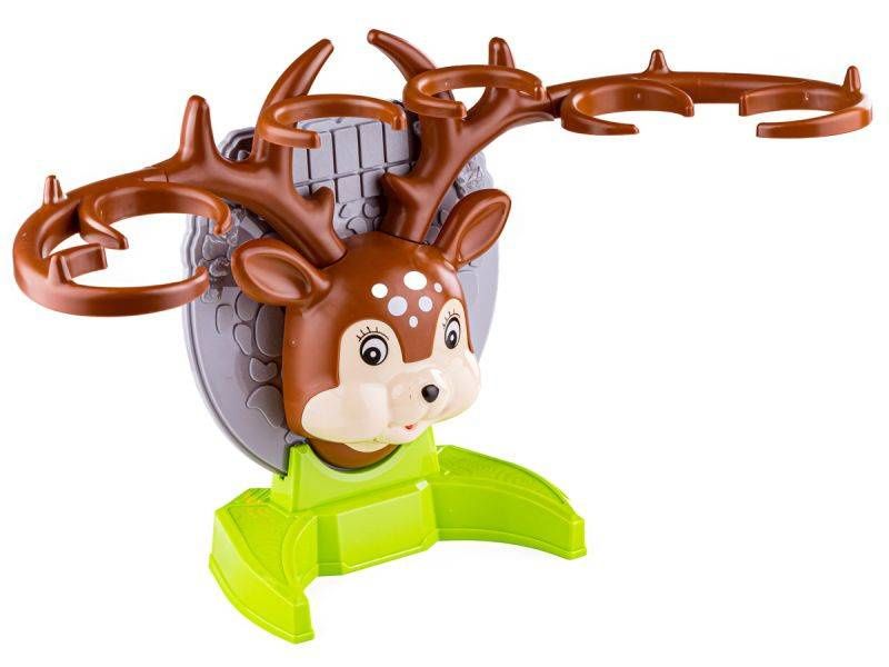 Gra Zręcznościowa Rzucanie Piłeczką Piłką Do Kosza Do Celu, Jelonek + Akcesoria, Deer Bounce Game zdjęcie 4