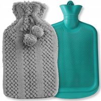 DUŻY TERMOFOR PLUSZOWY MIŁY OGRZEWACZ GUMOWY W SWETERKU XXL