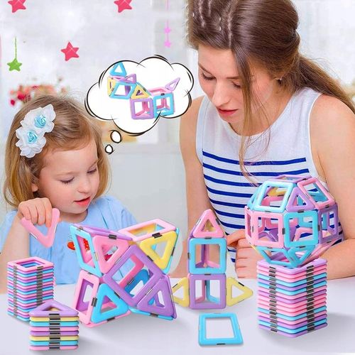 MAGNETYCZNE KLOCKI KONSTRUKCYJNE, 40 KLOCKÓW MAGNETYCZNYCH DLA DZIECI na Arena.pl