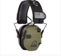 Słuchawki aktywne strzeleckie taktyczne zielone, nauszniki ochronniki słuch