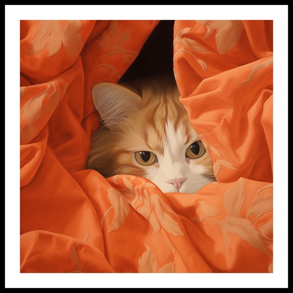 Plakat 50x50cm Ukryty Kot zdjęcie 3