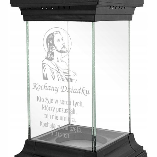 Znicz lampion dla DZIADKA kapliczka z GRAWEREM na Arena.pl