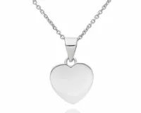 Naszyjnik srebrny łańcuszek serduszko + grawer