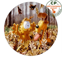 Opłatek na tort Garfield