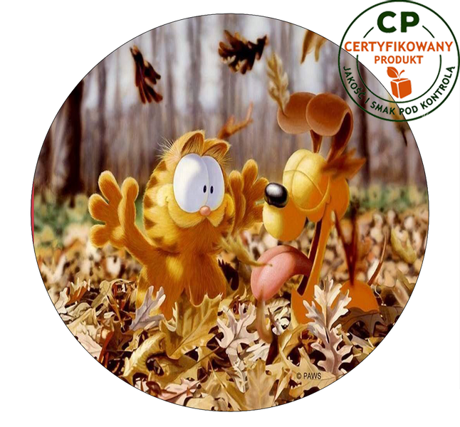 Opłatek na tort Garfield zdjęcie 1