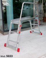 składana platforma robocza  z poręczą sgs3 - dr sgs3