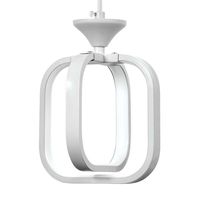 LAMPA wisząca VEN W-MD 9713/1 WH kwadratowa OPRAWA zwis LED 13W 3000K-6000K ramki białe