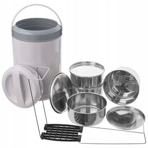 Termos obiadowy menażka na żywność 4-poziomowa z uchwytem na Arena.pl