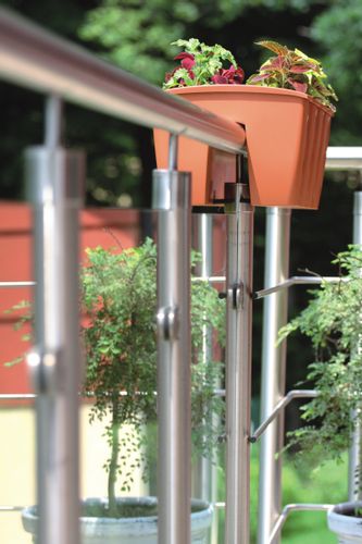 Skrzynka na balustradę DCRO600, Doniczka balkonowa + keramzyt 2l na Arena.pl