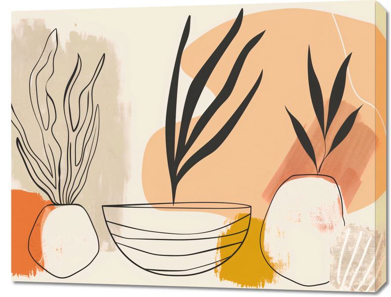 Obraz 90x70cm Szkice Botaniczne zdjęcie 1