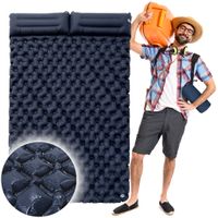 Materac dwuosobowy mata karimata pompowany składany turystyczny na wakacje