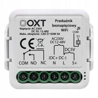 Moduł OXT mini przekaźnik beznapięciowy AC 230V DC 5V 12-48V WiFi Tuya