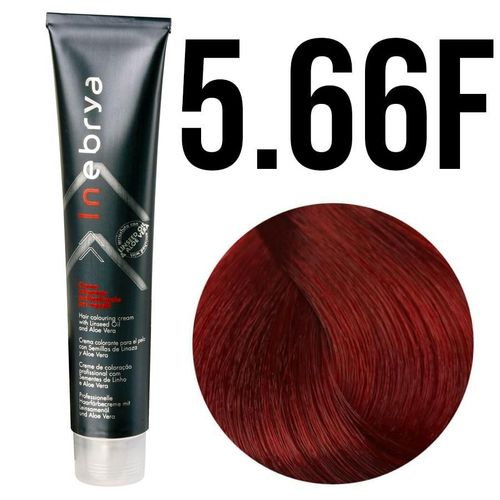 Inebrya farba do włosów, koloryzacja trwała, 100 ml 5/66 jasny brąz intensywna czerwień na Arena.pl