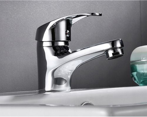 BATERIA UMYWALKOWA STOJĄCA CHROM NISKA KRAN DO UMYWALKI + WĘŻYKI na Arena.pl