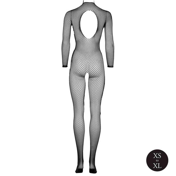 Bodystocking With Fishnet Structure, Open Crotch And Turtle Neck. zdjęcie 10