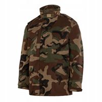 KURTKA MĘSKA ZIMOWA WOJSKOWA PARKA M65 MIL-TEC FIELDJACKET 2w1 WOODLAND S
