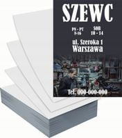 Ulotki A6 reklamowe firmowe 5000szt różne wzory do wyboru SZEWC