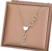 Naszyjnik Stal Chirurgiczna 316L Srebrny 18K Damski