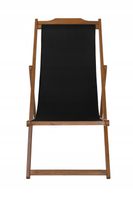 Leżak drewniany Plażowy Ogrodowy Impregnowany PREMIUM od Producenta Czarny