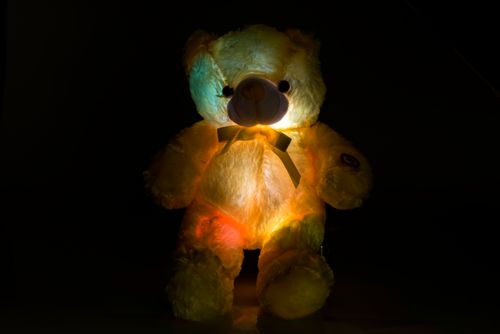 Miś pluszak lampka LED 45cm RÓŻOWY na Arena.pl