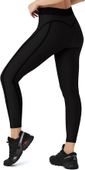 Legginsy Damskie Sportowe Wysoki Stan Kryjące Czarne XL Do Jogi Fitness