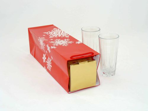 Torba świąteczna na butelkę 11,5 x 11,5 x 40 cm na Arena.pl