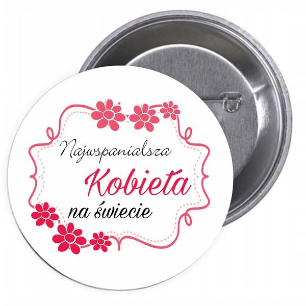Przypinki buttony święto kobiet tanio zdjęcie 1