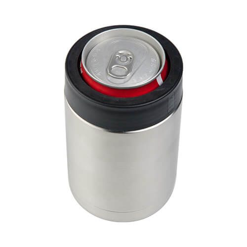 Cooler do puszki 360 ml do sublimacji - srebrny zdjęcie 3