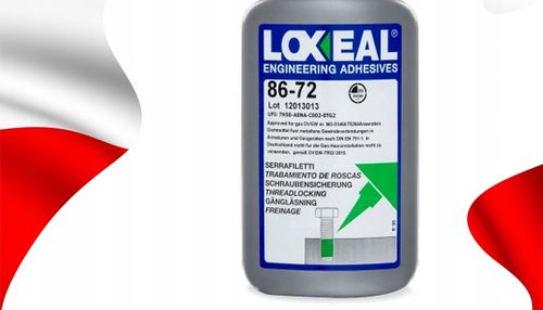 KLEJ DO GWINTÓW ŚRUB LOXEAL 86-72 MOCNY NAJWYŻSZA JAKOŚĆ POŁĄCZENIA 250 ml na Arena.pl