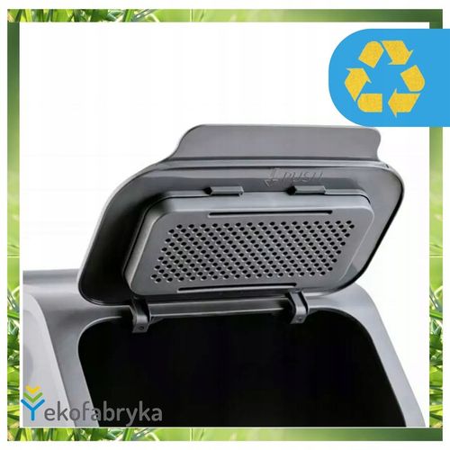 Kosz na śmieci pod zlew na odpady ZMIESZANE kuchenny mały CZARNY 25l na Arena.pl