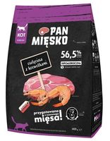 Hipoalergiczna karma dla kota Pan Mięsko cielęcina/krewetki Chrupki S 400g