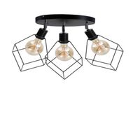 Spot 3xE27 RUBEN BLACK