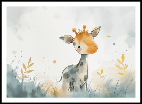 Plakat 84x59,5cm Mała Żyrafka na Arena.pl