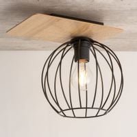 Czarny plafon Cyber 32357 kuchenna lampa nasufitowy druciak