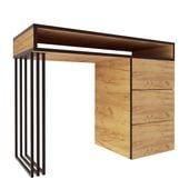 BIURKO LOFT KLARA 100 DĄB CRAFT ZŁOTY nogi metal szkolne biuro