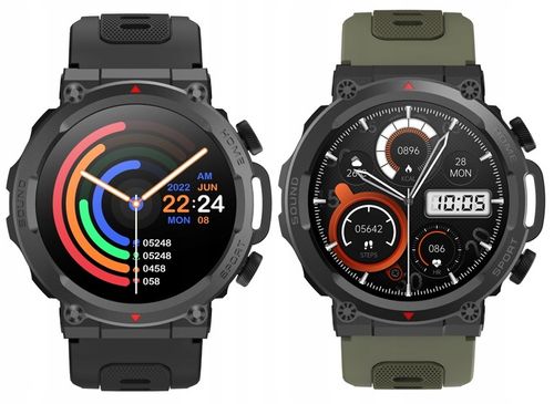 SMARTWATCH ZEGAREK MĘSKI POLSKIE MENU ROZMOWY SPORT PULS 2 PASKI AMOLED na Arena.pl