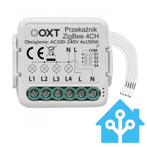 Sterownik do Smart Home OXT 4 obwody ZigBee Home Assistant na Arena.pl