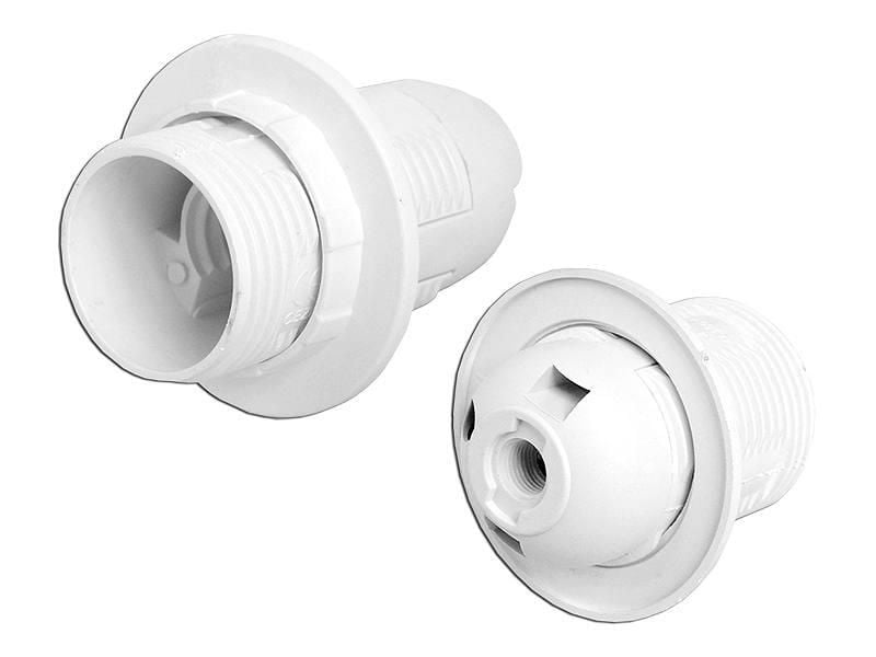 OPRAWKA ŻARÓWKI GNIAZDO E27 Z KOŁNIERZEM ABS zdjęcie 1