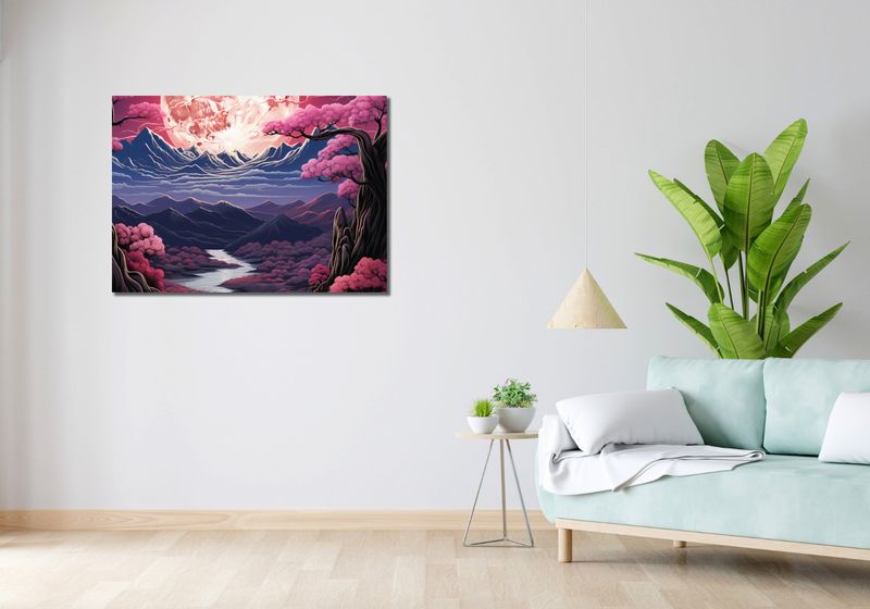 Obraz 100x70cm Różowa Kraina Marzeń zdjęcie 2