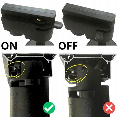 Oświetlenie szynowe 3x Lampa GU10 czarna listwa 1m SZYNOPRZEWÓD reflektor na Arena.pl