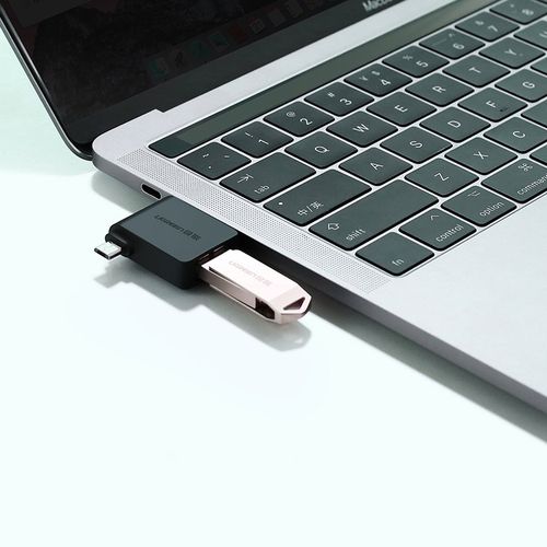 adapter przejściówka otg 2w1 usb do usb-c / micro usb - czarny na Arena.pl