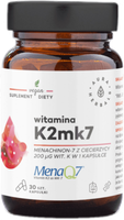 Aura Herbals Witamina K2MK7 MenaQ7® 200 μg 30 kapsułek