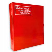 Szafka skrzynka na instrukcję bezpieczeństwa pożarowego SZAFKA BHP