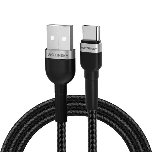 Kabel Wozinsky WNBAC2 USB-A / USB-C 2.4A 2 m - czarny zdjęcie 1