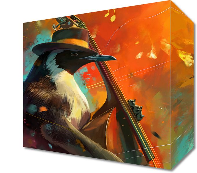 Obraz 20x20cm Pingwinia Nuta zdjęcie 1