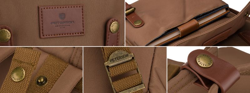 plecak ptn gamma-0398 brown zdjęcie 8