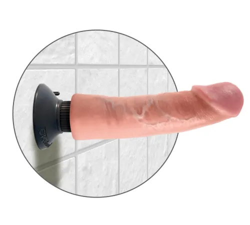pipedream king cock 23 cm jasny - wibrator elastyczny z przyssawką na Arena.pl