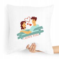 Poduszka Prezent Dla Dziewczyny I Love You Z Nadrukiem Ze Zdjęciem